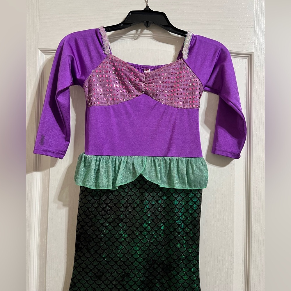 Purple and Green Mermaid Kids Costume - Picture 2 of 5